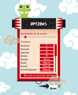 Paramétrage des Touches